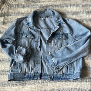 Jean jacket distressed